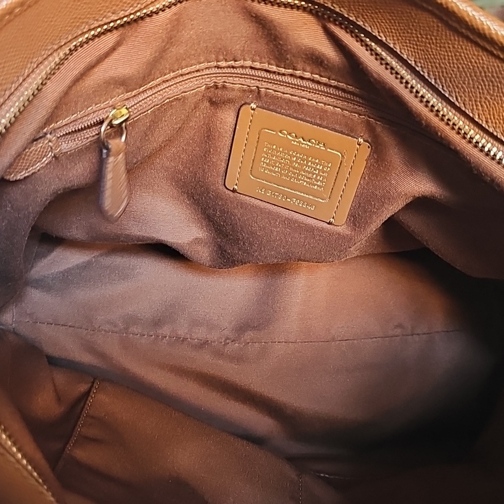 Coach Brown Leather Classic Tote - Picture 6 of 7